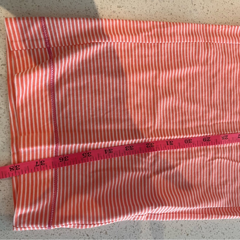 NWT Lauren by Ralph Lauren Striped Orange and White Pajamas - Picture 12 of 13